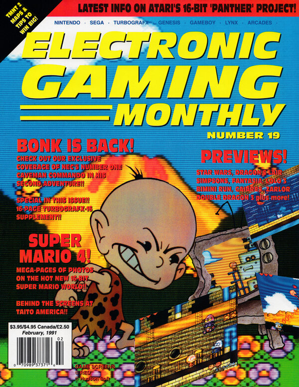 Electronic Gaming Monthly Issue 19 (February 1991) cover